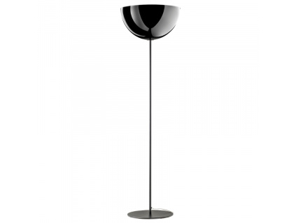 Černá kovová stojací lampa L002ST/BA 180 cm