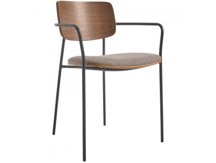 Ořechová jídelní židle Kave Home Maureen