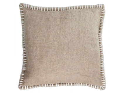 Hnědý povlak na polštář Kave Home Augustina 45 x 45 cm
