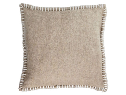 Hnědý povlak na polštář Kave Home Augustina 45 x 45 cm