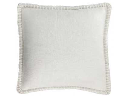 Bílý povlak na polštář Kave Home Augustina 45 x 45 cm