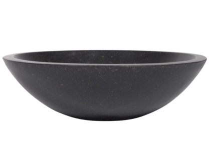 Černé terrazzo umyvadlo Kave Home Delina 40 cm