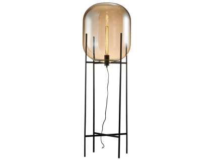 Skleněná stojací lampa Osolia 132 cm