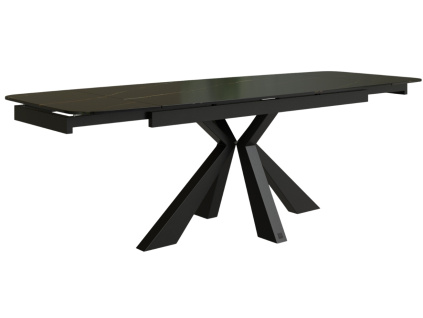 Skleněný rozkládací jídelní stůl Moena 160/200/240 x 76 cm