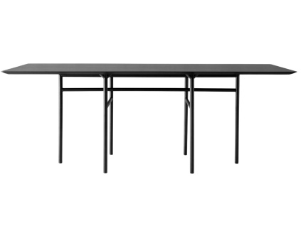 Černý dubový jídelní stůl AUDO SNAREGADE 200 x 90 cm