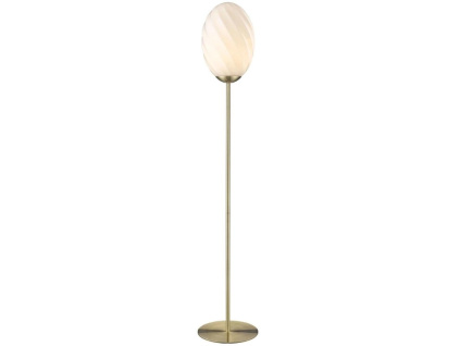 Skleněná stojací lampa Twist 145 cm