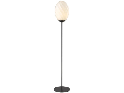 Skleněná stojací lampa Twist 145 cm