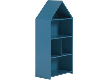 Modrá lakovaná dětská knihovna Kave Home Celeste 105 x 50 cm