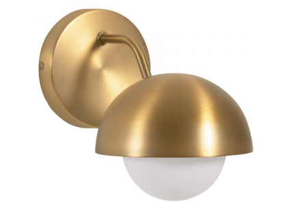 Zlatá kovová nástěnná lampa Kave Home Lonela