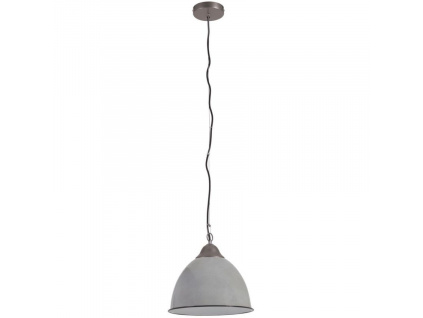 Šedé kovové závěsné světlo Kave Home Neus 31 cm