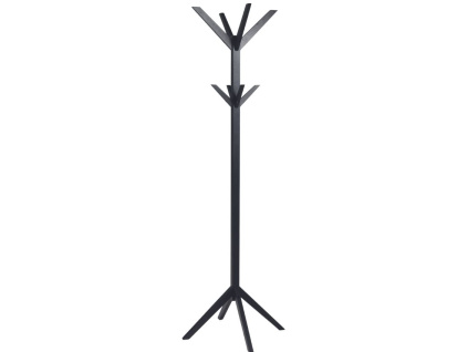 Černý dubový stojací věšák ROWICO CONFETTI 178 cm