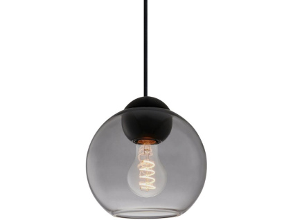 Kouřově šedé závěsné světlo Halo Design Bubbles 18 cm