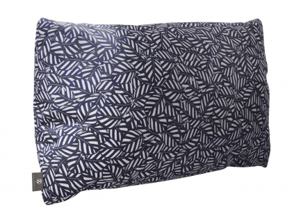 Modro bílý sametový polštář CXL Navy 50 x 28 cm s motivem