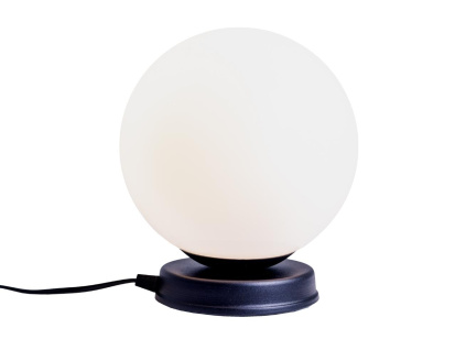 Bílá skleněná stolní lampa Manama M