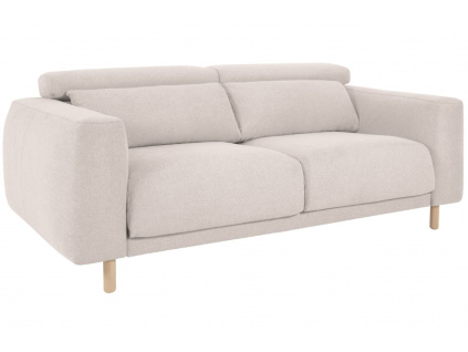 Světle béžová látková třímístná pohovka Kave Home Singa 215 cm