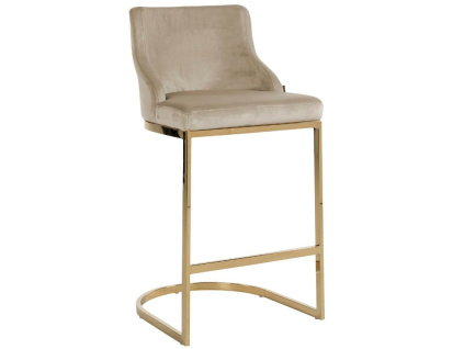 Sametová barová židle Bolton 75 cm