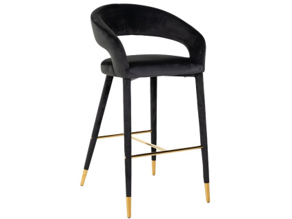 Sametová barová židle Gia 76 cm