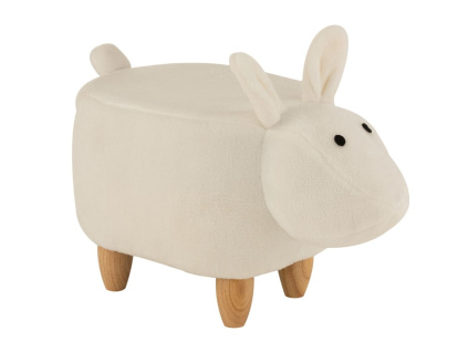 Bílá látková dětská stolička J-line Sheep 35 cm