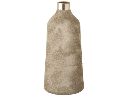 Stříbrná skleněná váza J-line Frosty 49 cm