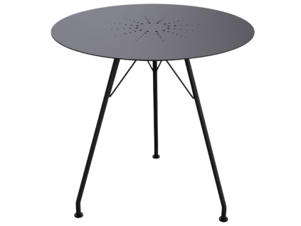 Černý kovový zahradní bistro stůl HOUE Circum 74 cm