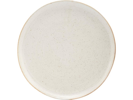 Bílý kameninový talíř Pion 28,5 cm