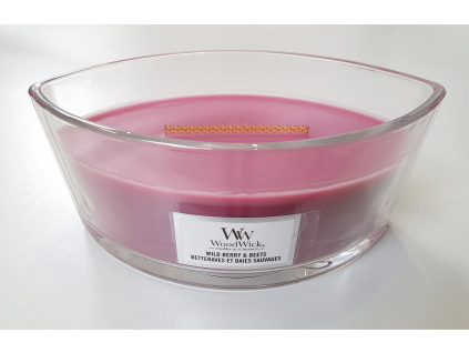 Vonná svíčka WoodWick loď, Berry & Beets