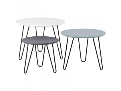 Set kulatých konferenčních stolků Somcasa Fabio 60/50/40 cm