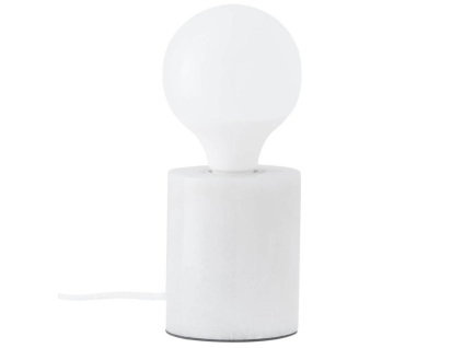 Bílá mramorová stolní lampa Somcasa Roser 11 cm