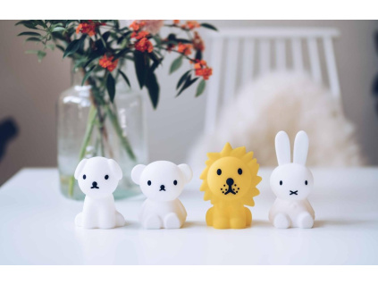 Bílá plastová dětská LED lampa Mr. Maria Miffy 11 cm