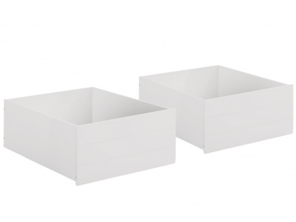 Set dvou bíle lakovaných zásuvek Marckeric Ulises 68 x 90 cm