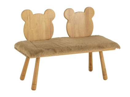 Dřevěná dětská lavice J-line Barnos 90 cm