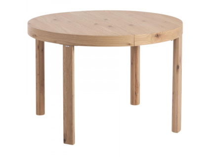 Dubový rozkládací jídelní stůl Kave Home Colleen 120-170 x 120 cm