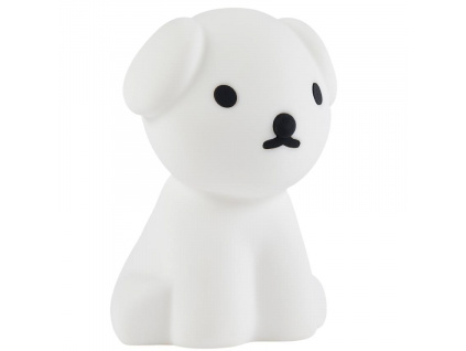 Bílá plastová dětská LED lampa Mr. Maria Snuffy 30 cm