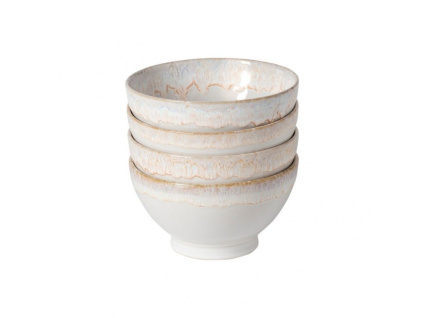 Sada čtyř bílých misek COSTA NOVA LATTE BOWLS 15 cm