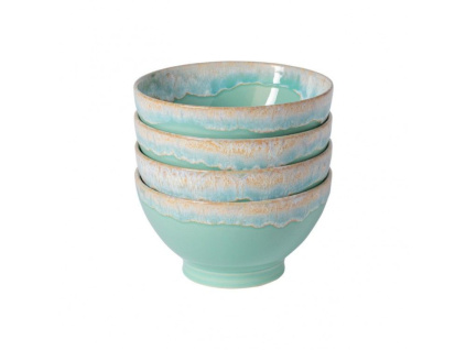 Sada čtyř tyrkysových misek COSTA NOVA LATTE BOWLS  15 cm