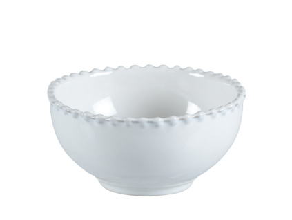 Bílá kameninová miska COSTA NOVA PEARL 16 cm
