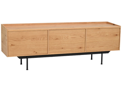 Dubový TV stolek ROWICO BREWERTON 160 x 40 cm