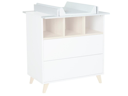 Bílá nástavba pro přebalovací komodu Quax Loft 70 x 54 cm