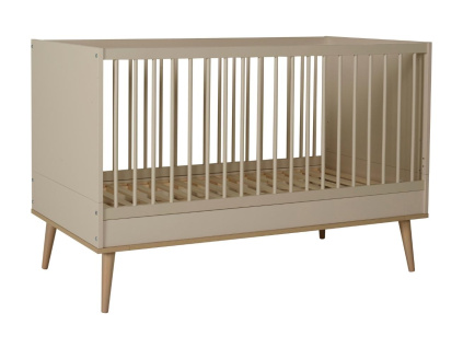 Béžová dětská rostoucí postýlka Quax Flow 70 x 140 cm