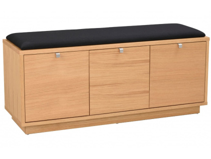 Dubová lavice ROWICO CONFETTI II. 106 cm s úložným prostorem