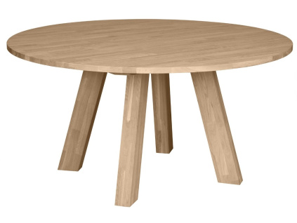 Dubový kulatý jídelní stůl Regie II. 150 cm