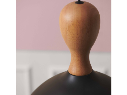 Černé kovové závěsné světlo Halo Design Dueodde 30 cm