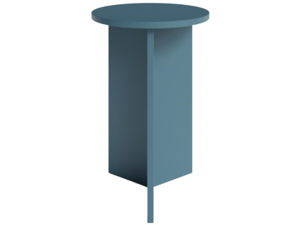 Petrolejově modrý vysoký kulatý odkládací stolek MINIMAL 39,5 cm