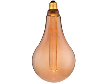 Jantarově hnědá žárovka Halo Design COLORS Dim LED XL E27