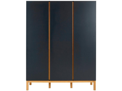 Antracitově šedá lakovaná skříň Quax Indigo 198 x 152 cm