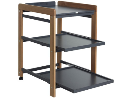 Antracitově šedý lakovaný přebalovací pult Quax Smart 74 x 60 cm