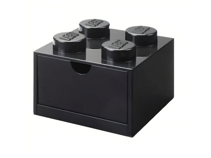 Černý úložný box LEGO® Storage 15,8 x 15,8 cm