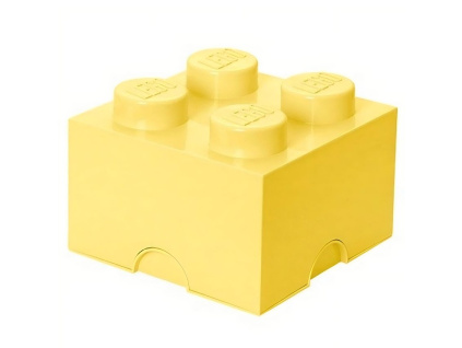 Světle žlutý úložný box LEGO® Smart 25 x 25 cm
