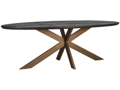 Dubový jídelní stůl Blackbone 230 x 100 cm