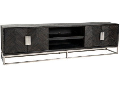 Dubový TV stolek Blackbone 220 x 42,5 cm